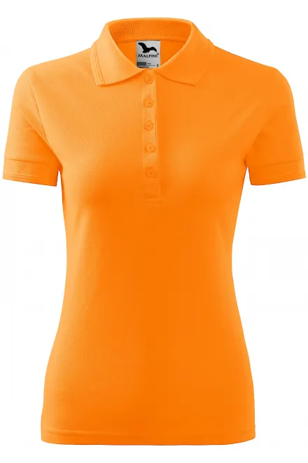 Elegant dames poloshirt - Mandarijn sinaasappel, XS