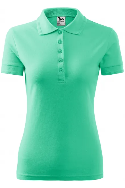 Elegant dames poloshirt - munt, XS