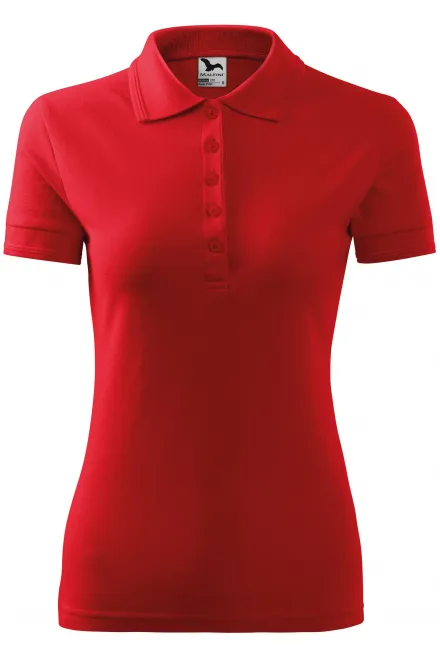 Elegant dames poloshirt - rood, XS
