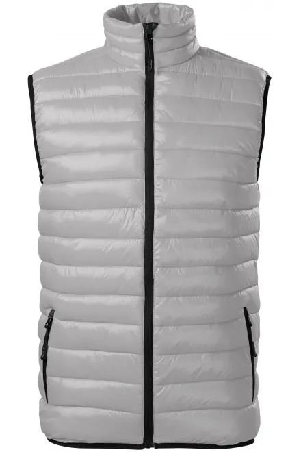 Gewatteerd vest voor heren - Zilver grijs, 2XL