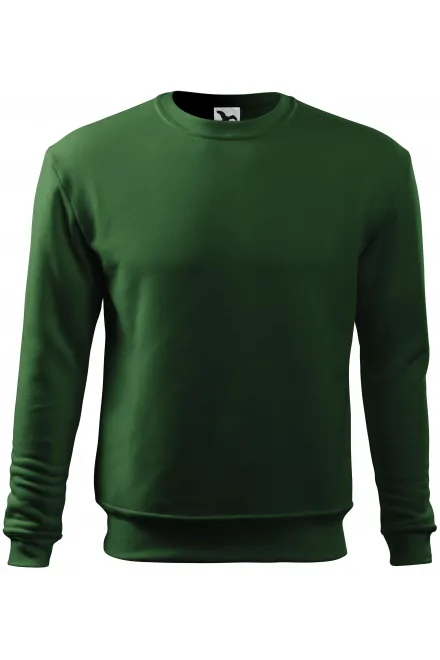 Heren/kinder sweatshirt over het hoofd, zonder capuchon - fles groen, M