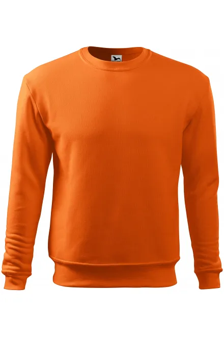Heren/kinder sweatshirt over het hoofd, zonder capuchon - oranje, M