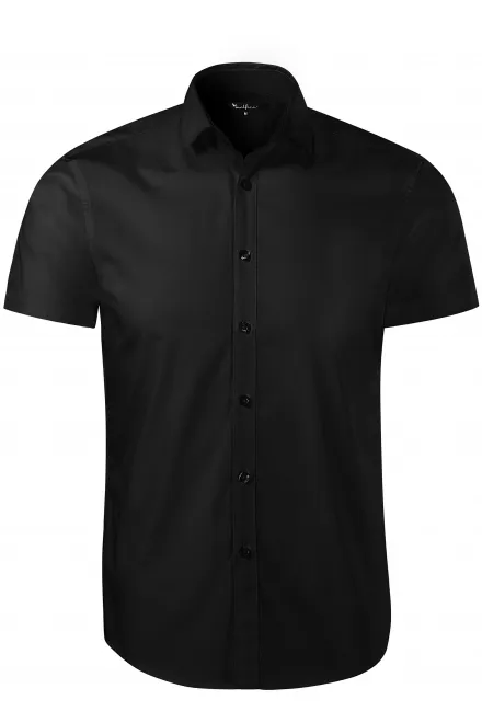 Herenoverhemd - Slim fit - zwart, M