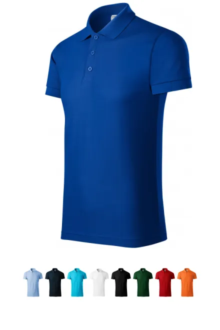 Comfortabel herenpoloshirt, koningsblauw