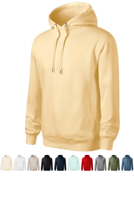 Comfortabele herenhoodie, vanille