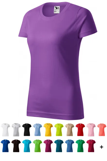 Dames eenvoudig T-shirt, purper