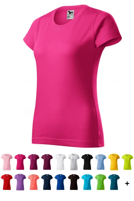 Dames eenvoudig T-shirt, purper