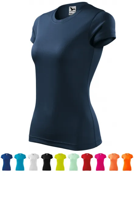 Dames sport T-shirt, donkerblauw