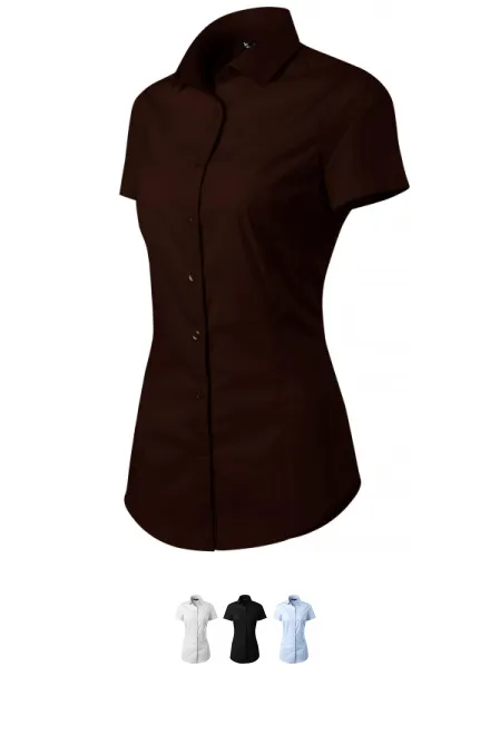 Damesblouse Slim fit, koffie