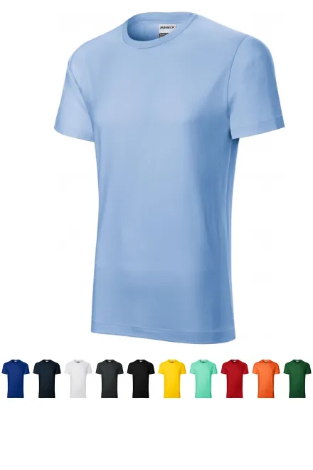 Duurzaam heren-T-shirt, hemelsblauw