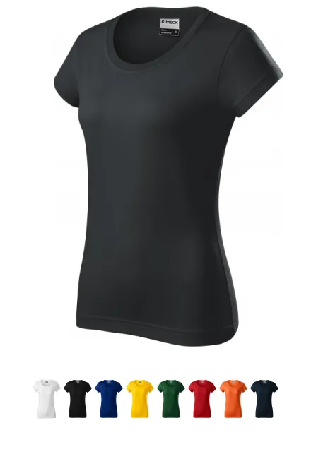 Duurzaam zwaargewicht dames T-shirt, ebbenhout grijs