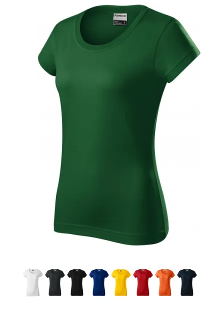 Duurzaam zwaargewicht dames T-shirt, fles groen