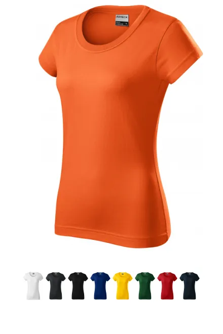 Duurzaam zwaargewicht dames T-shirt, oranje