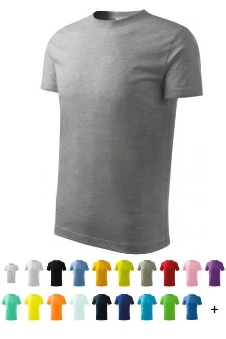 Eenvoudig kinder T-shirt, donkergrijs marmer