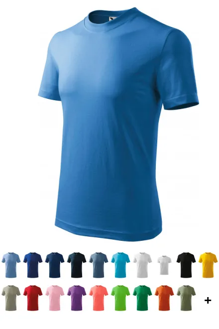 Eenvoudig kinder T-shirt, lichtblauw