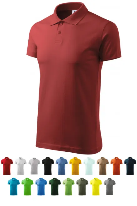 Eenvoudig poloshirt voor heren, bourgondische
