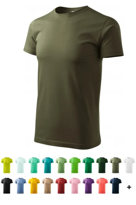 Eenvoudig T-shirt voor heren, military