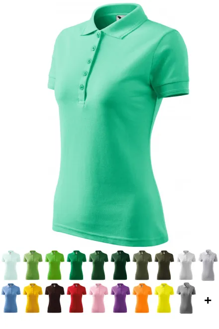 Elegant dames poloshirt, munt