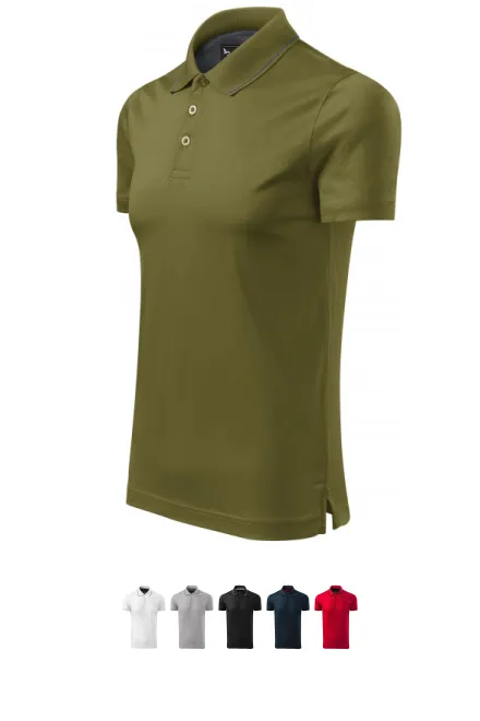 Elegant gemerceriseerd poloshirt voor heren, avocado