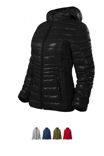 Gewatteerde damesjas, zwart