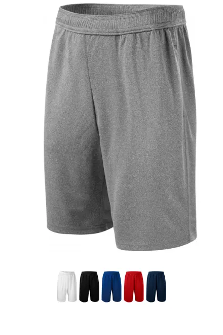 Heren shorts, donkergrijs marmer