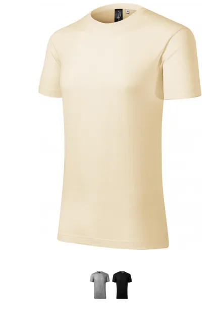 Heren T-shirt van merinowol, amandel