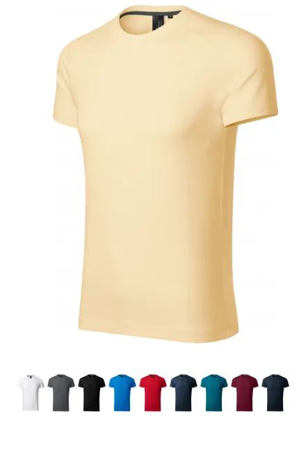 Heren T-shirt versierd, vanille