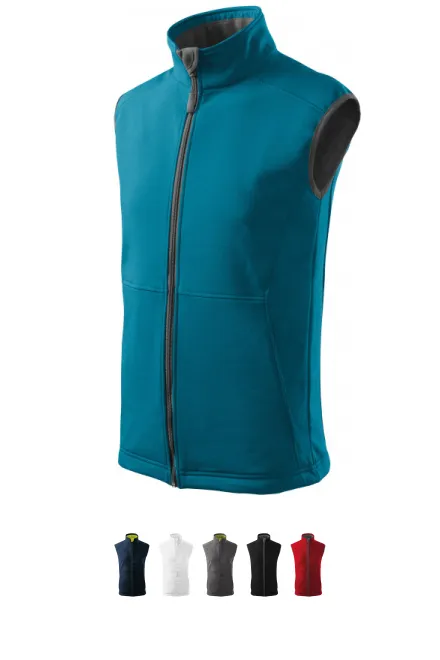 Herenvest, donkerturkoois