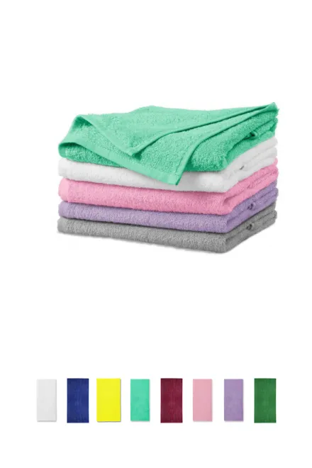 Katoenen handdoek, 50x100cm, lichtgrijs