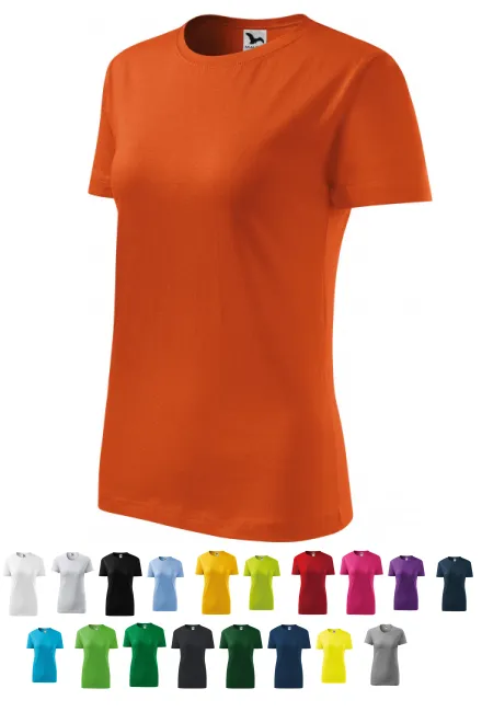 Klassiek dames T-shirt, oranje