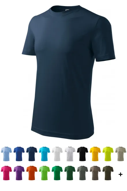 Klassiek T-shirt voor heren, donkerblauw