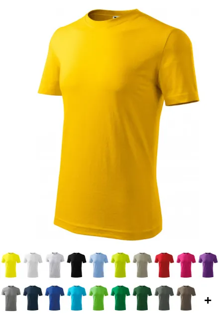 Klassiek T-shirt voor heren, geel