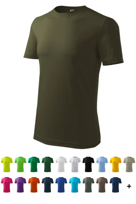 Klassiek T-shirt voor heren, military