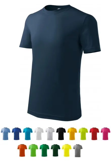 Lichtgewicht T-shirt voor kinderen, donkerblauw