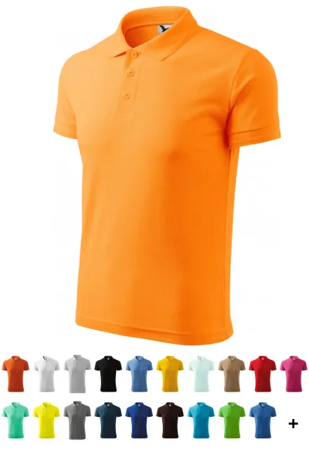 Los poloshirt voor heren, Mandarijn sinaasappel