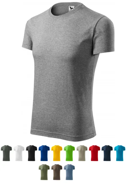 Modieus T-shirt voor heren, donkergrijs marmer