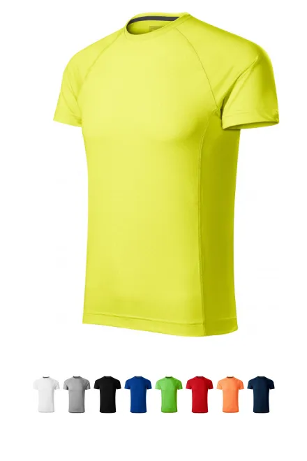 Sport-T-shirt voor heren, Neon Geel