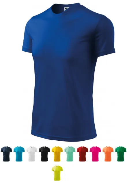 Sport-T-shirt voor kinderen, koningsblauw
