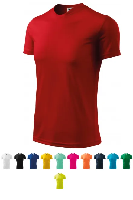 Sport-T-shirt voor kinderen, rood