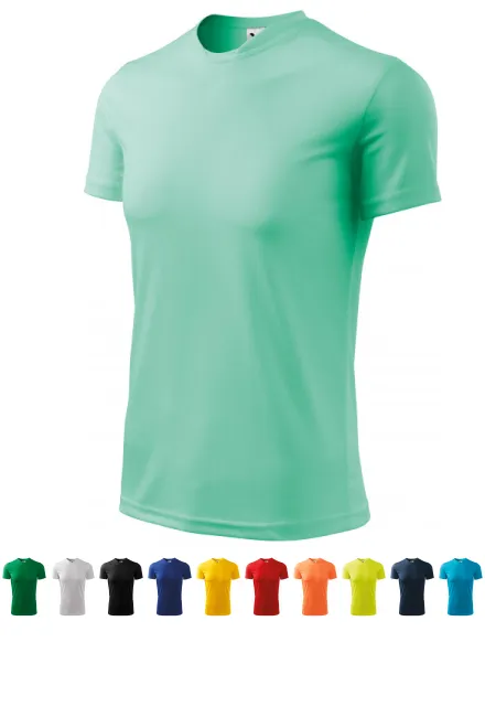 T-shirt met asymmetrische halslijn, munt