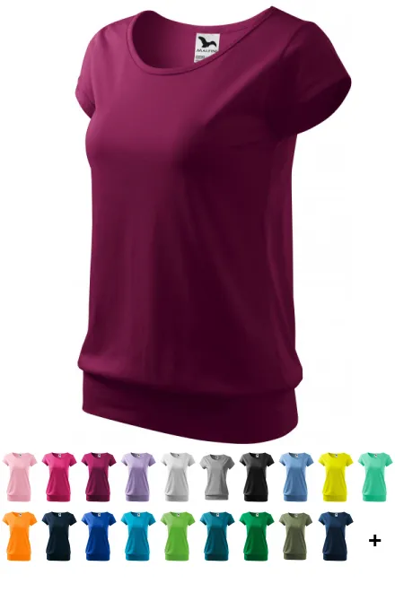 Trendy dames T-shirt, fuchsia