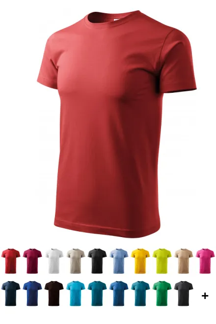 Uniseks T-shirt met een hoger gewicht, bourgondische