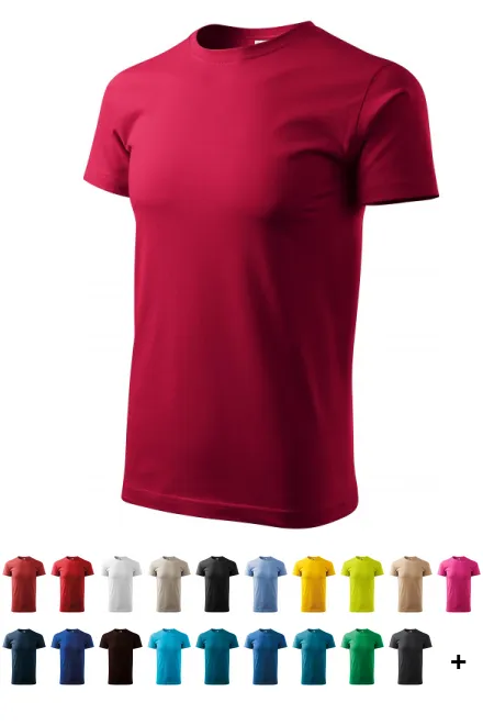 Uniseks T-shirt met een hoger gewicht, marlboro rood