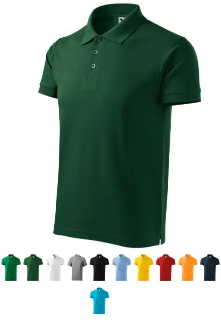 Zwaargewicht poloshirt voor heren, fles groen