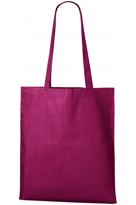 Katoenen boodschappentas - fuchsia, uni