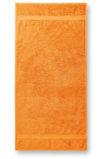 Katoenen zware handdoek, 50x100cm - Mandarijn sinaasappel, 50x100cm