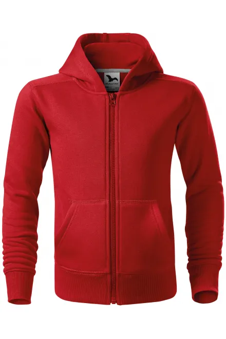 Kindersweatshirt met capuchon - rood, 122 cm / 6 jaar