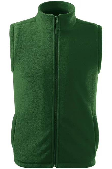 Klassiek fleecevest - fles groen, M