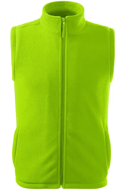 Klassiek fleecevest - limoen groen, M