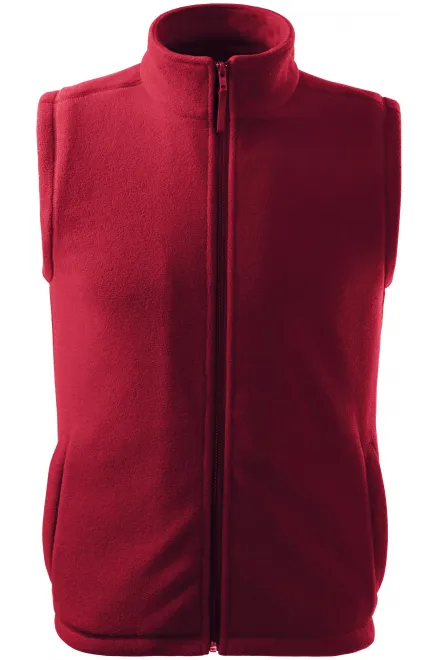 Klassiek fleecevest - marlboro rood, M